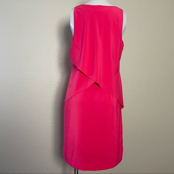 ANN TAYLOR PINK SLEEVELESS MULTI TIERED DRESS - Picture 4 of 6